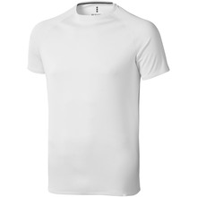 Magliette sportive stampate | Uomo | Tessuto a rete in poliestere | Vestibilità cool | 9239010 Bianco