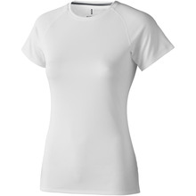 Magliette sportive stampate | Donna | Tessuto a rete in poliestere | Cool-fit | 9239011 Bianco