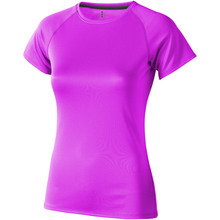 Magliette sportive stampate | Donna | Tessuto a rete in poliestere | Cool-fit | 9239011 Rosa fluorescente