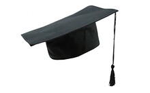 Graduation hat | With tassel | 204050 Nero