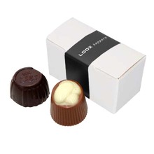 Scatola di cioccolatini con 2 pezzi assortiti | 611062 Bianco