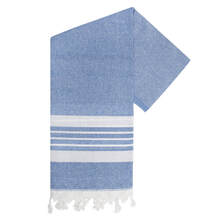 Asciugamano Hammam | 350 gr/m2 | 100 x 200 cm | Cotone ecologico | max1210000 Blu