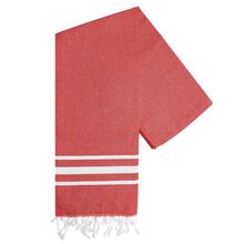Asciugamano Hammam | 250 gr/m2 | 100 x 180 cm  | Materiali riciclati | max1220000 Rosso