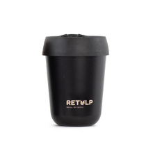 Retulp Travel Cup | 250 ML | Prodotto Europeo | Travelcup250 Nero-Nero