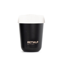 Retulp Travel Cup | 250 ML | Prodotto Europeo | Travelcup250 Nero/Bianco