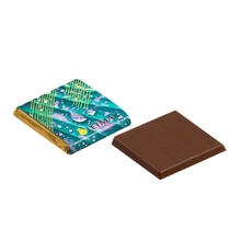 Cioccolato quadrato Napolitain | Pieno colore | Lamina oro o argent | 232005 