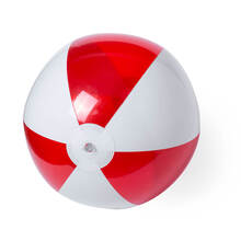 Pallone da spiaggia | 28 cm | Bianco con colore | 83781730 Rosso